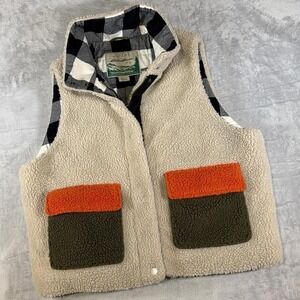 The Great Eddie Bauer Sherpa Utility Vest | Cream Multi | Large